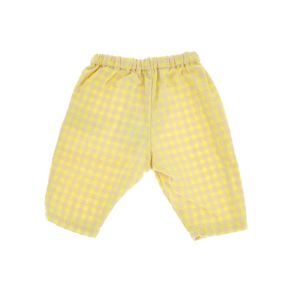 Pantalone in seersucker a quadretti