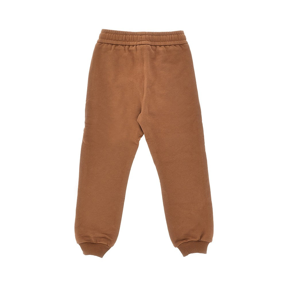 Sweatpants with flocked logo