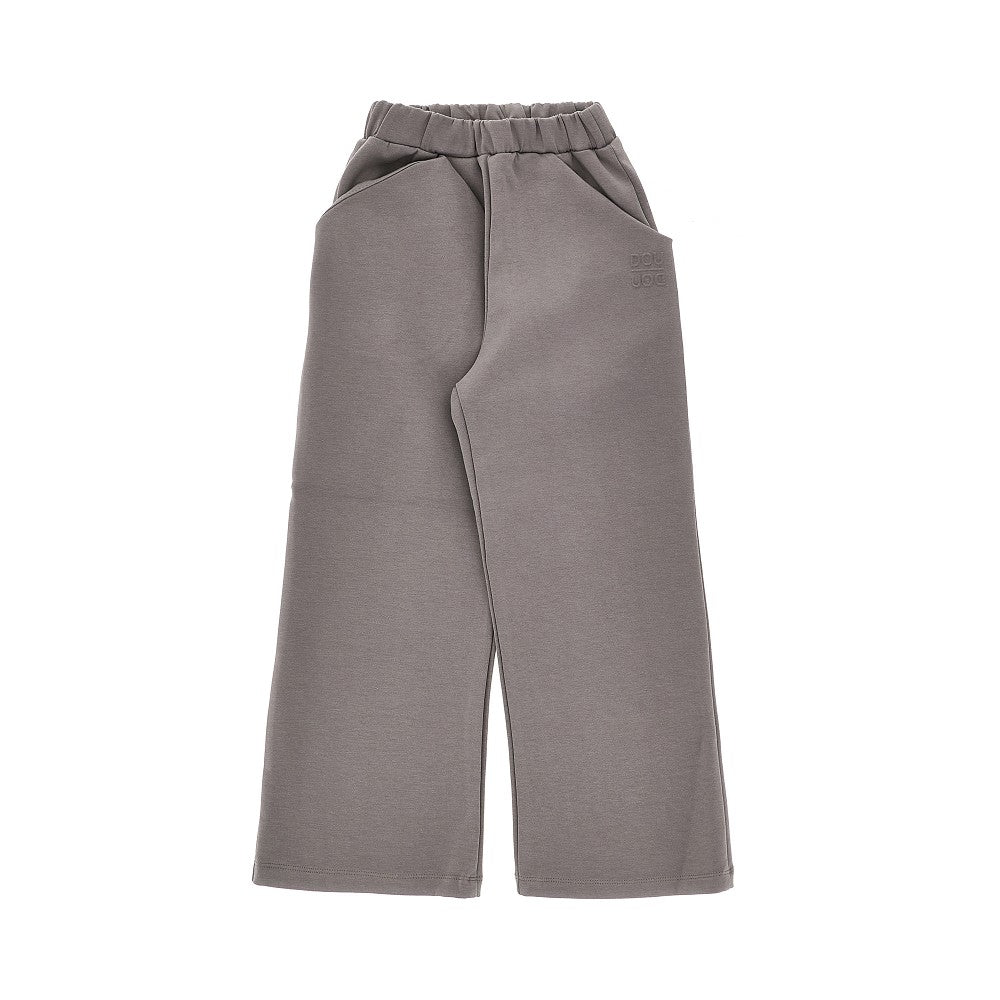 Wide-leg pants with logo