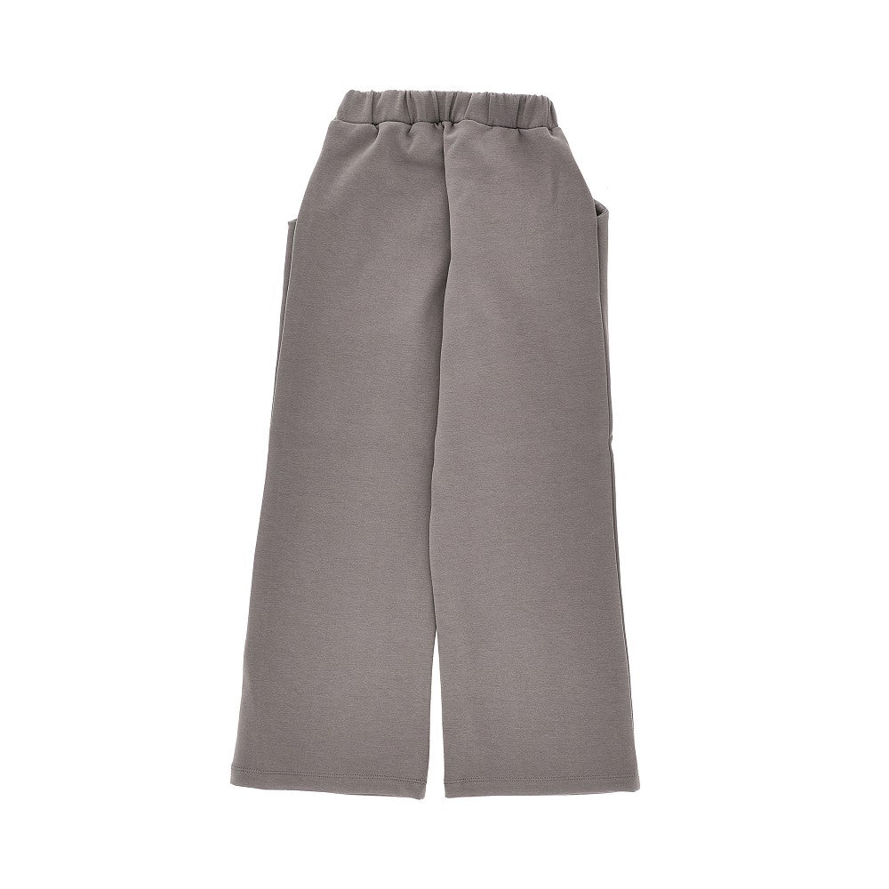 Wide-leg pants with logo