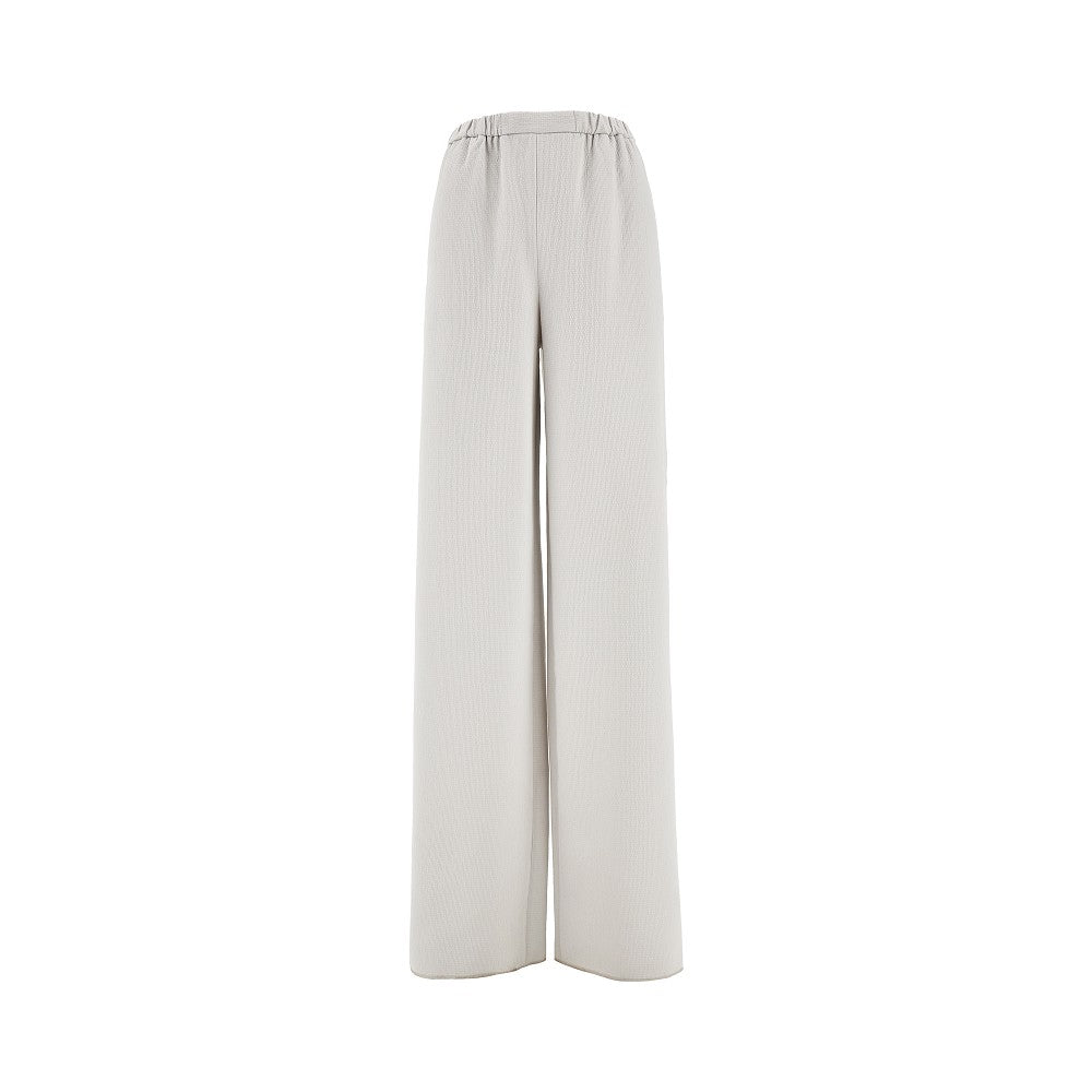 Pantalone ampio in tecno seersucker