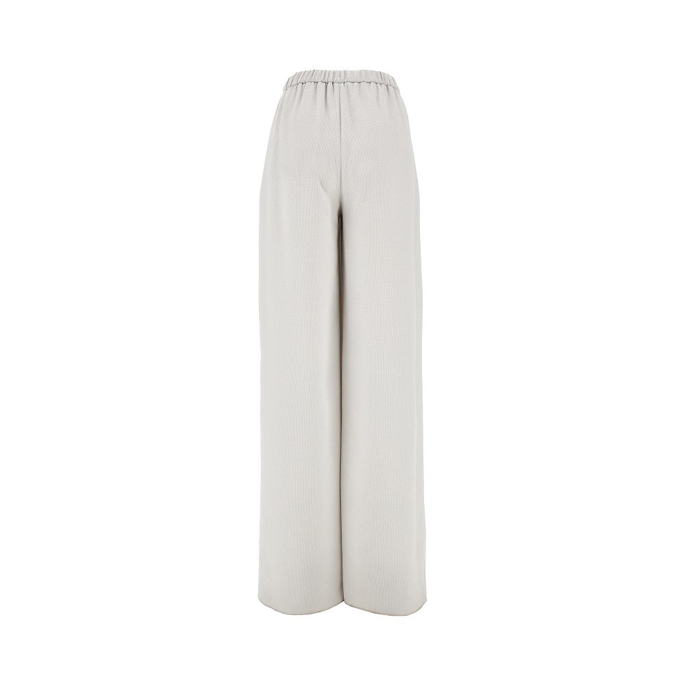 Pantalone ampio in tecno seersucker