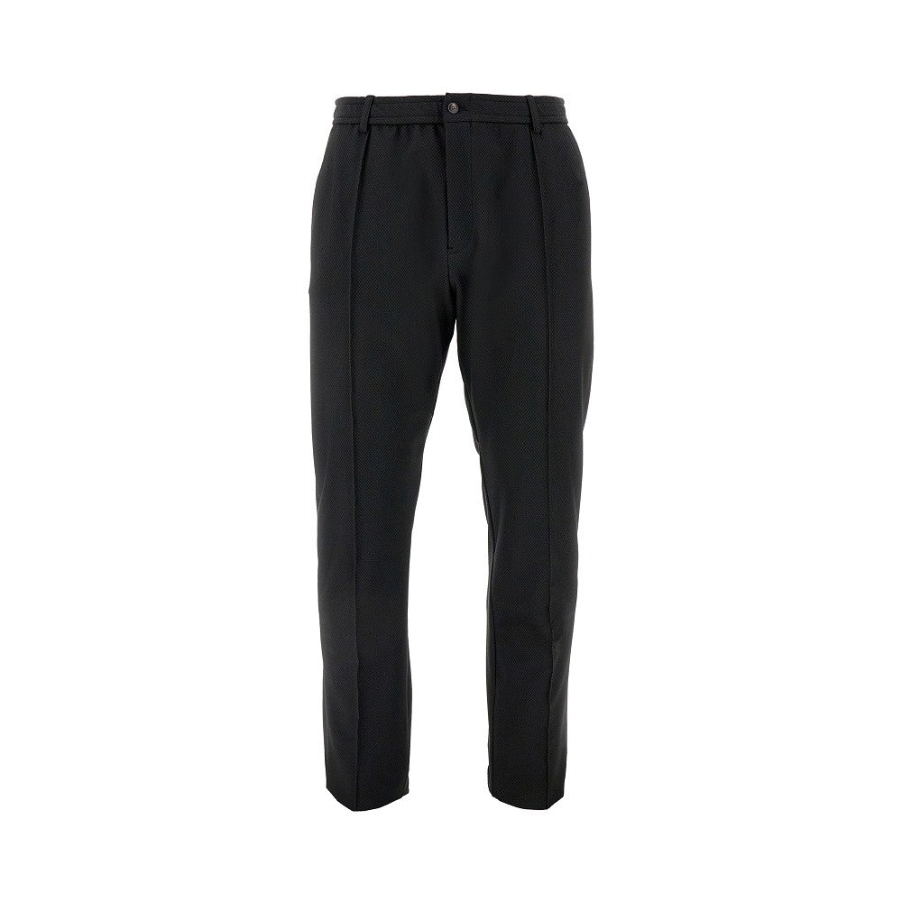 Pantalone in jersey tecnico jacquard