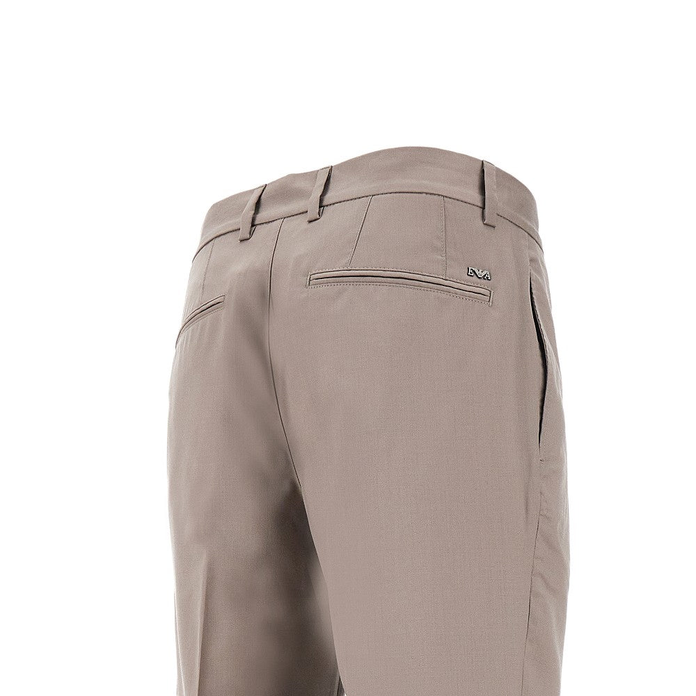 Pantalone chino in twill di lana
