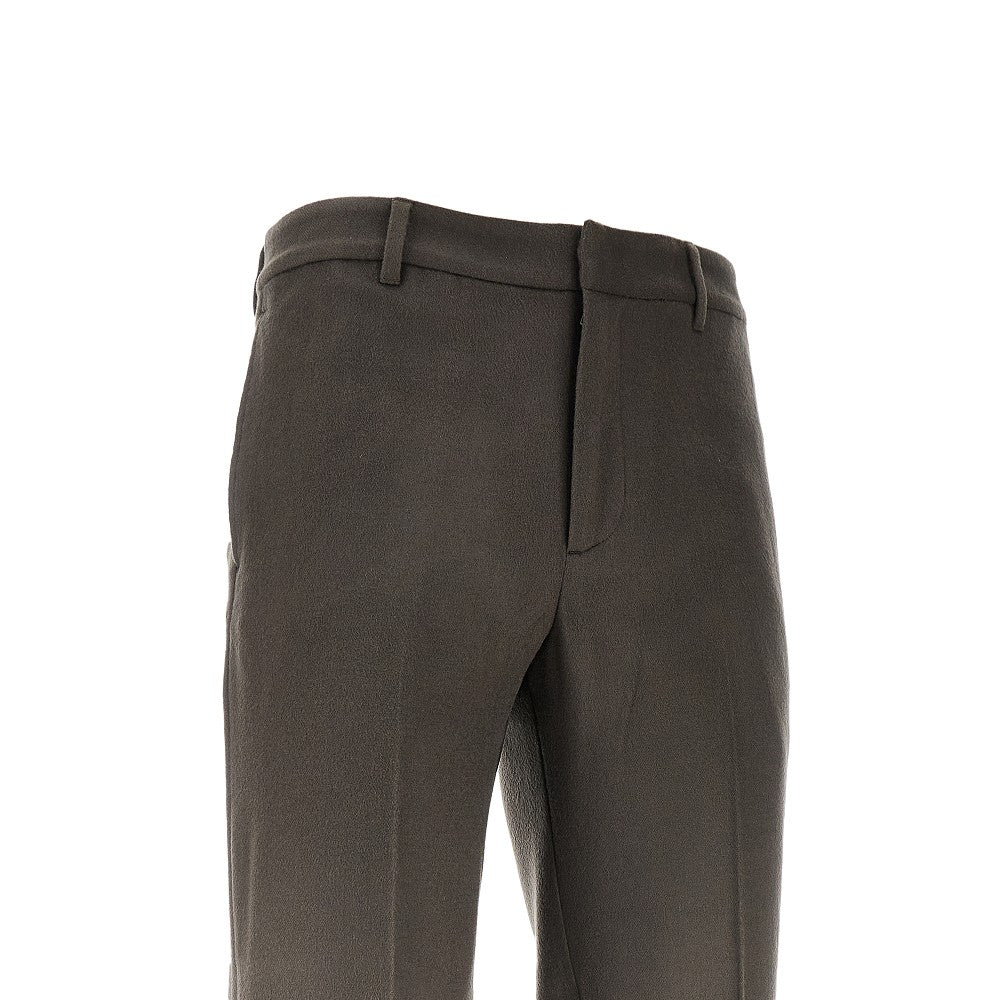 Wool and cashmere-blend chino pants