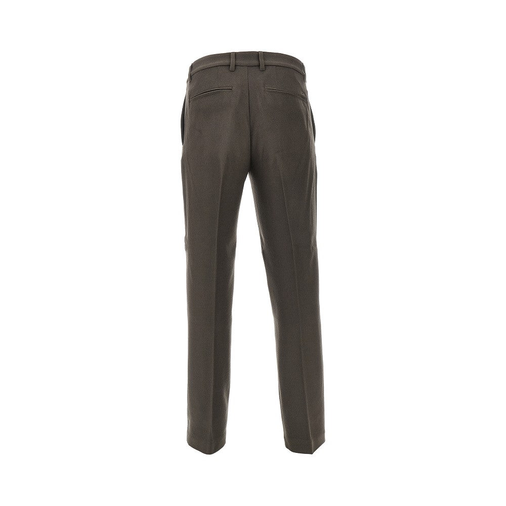 Wool and cashmere-blend chino pants