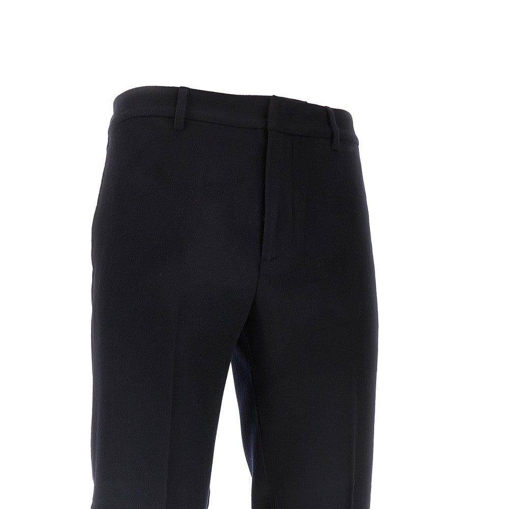 Wool and cashmere-blend chino pants