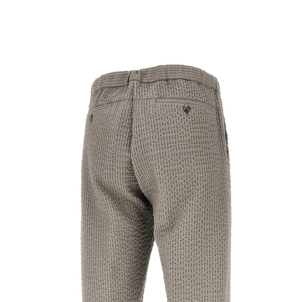 Pantalone in jersey di lana goffrato