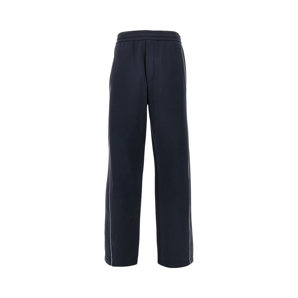 Double jersey pants with piping