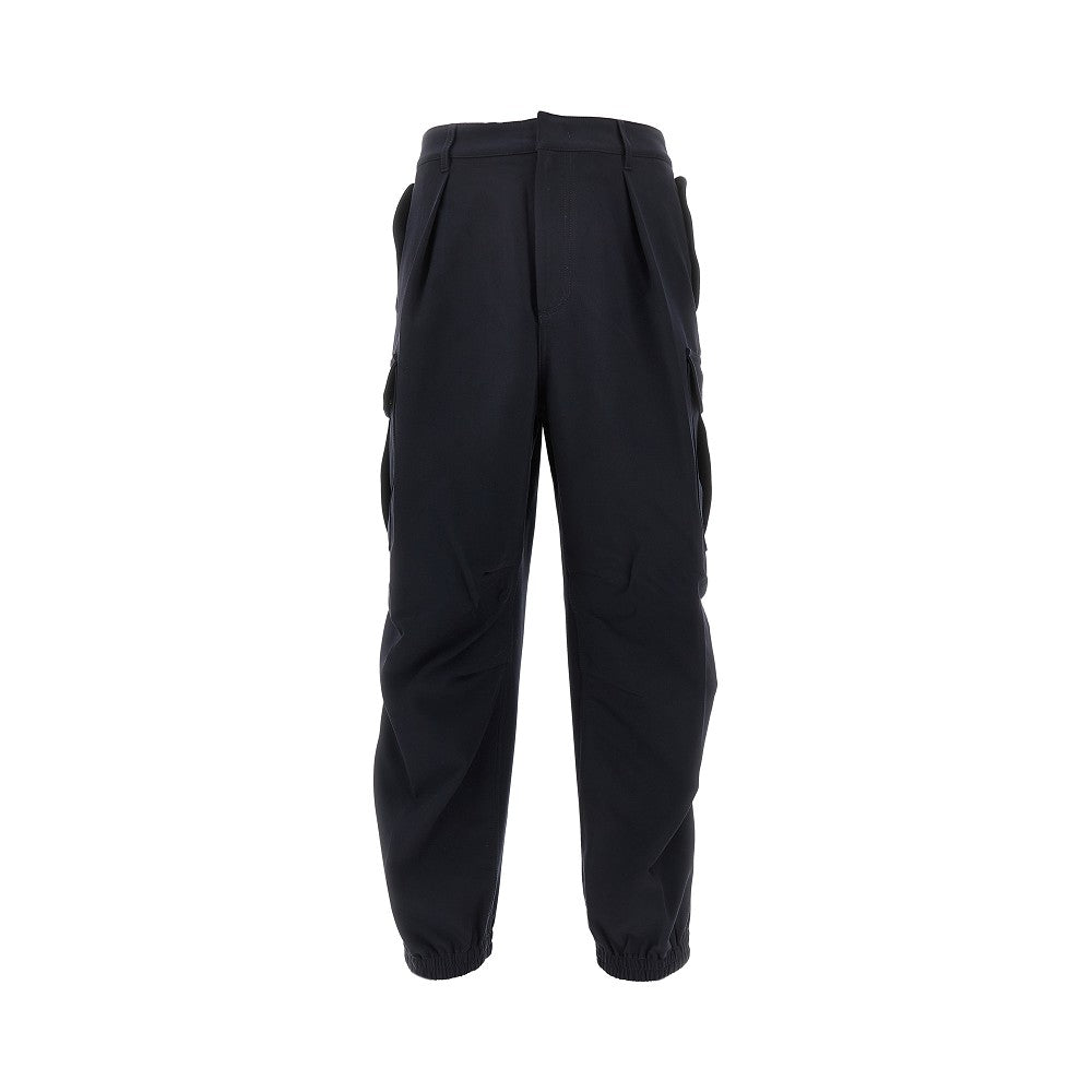 Stretch viscose-blend cargo pants