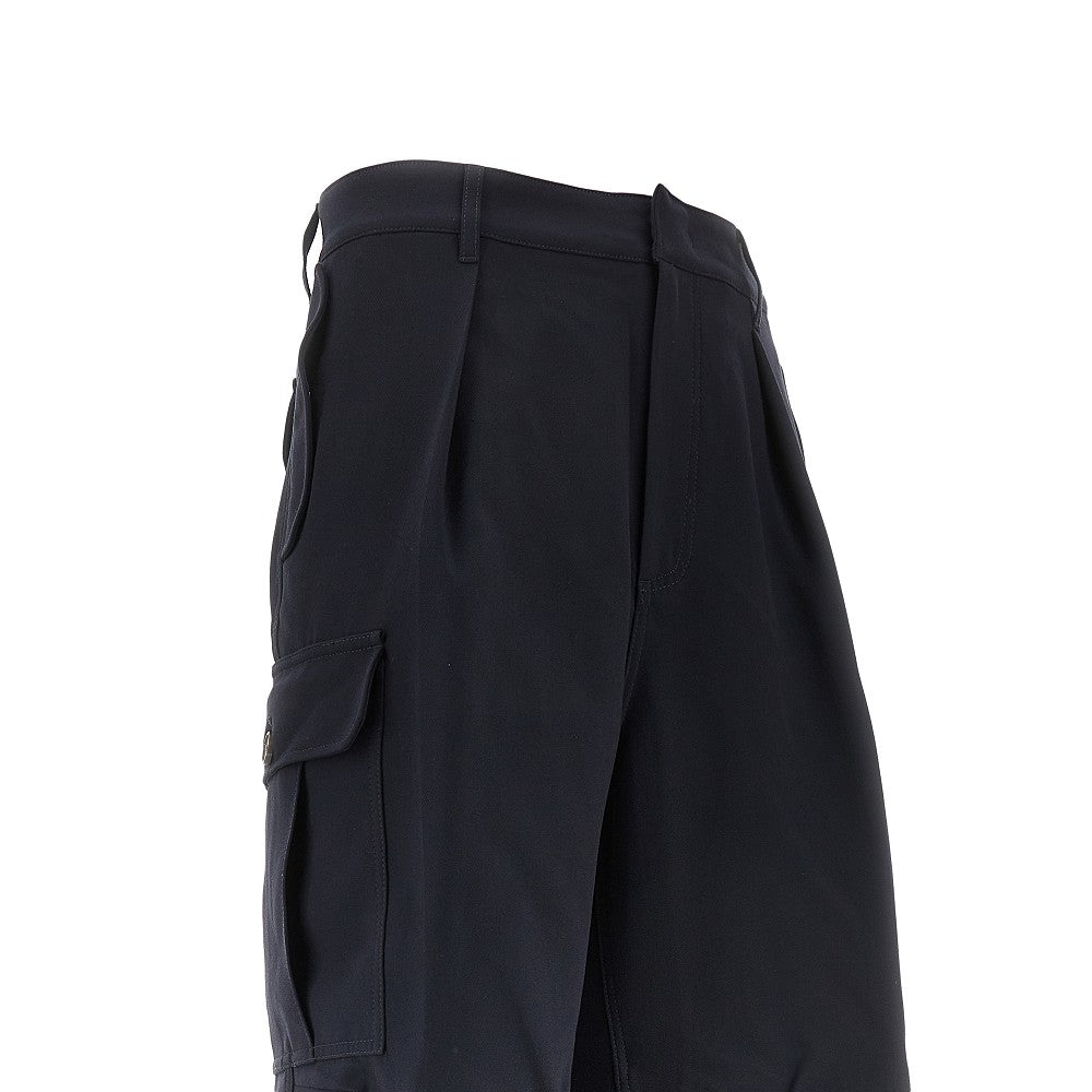 Stretch viscose-blend cargo pants