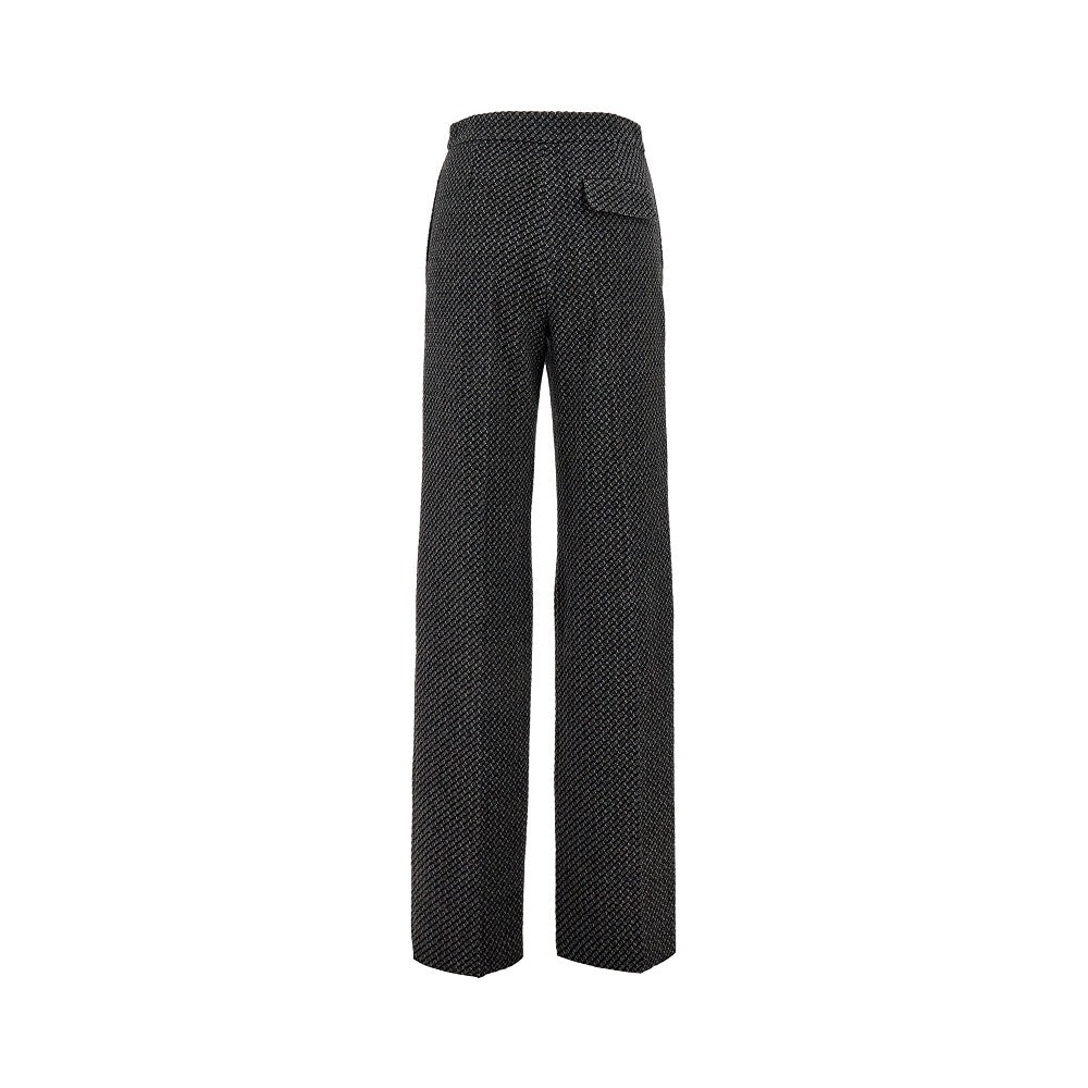 Pantalone in misto lana jacquard