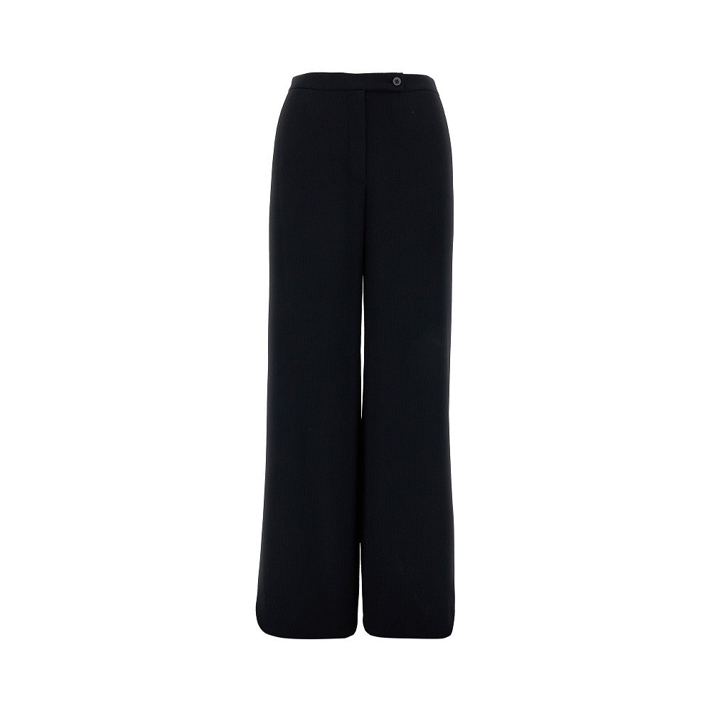 Pantalone palazzo in tessuto armaturato