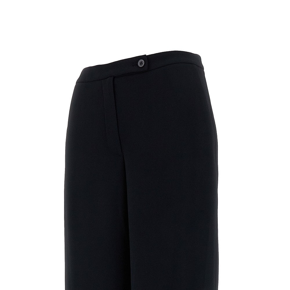 Pantalone palazzo in tessuto armaturato