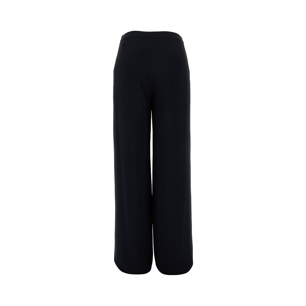 Pantalone palazzo in tessuto armaturato