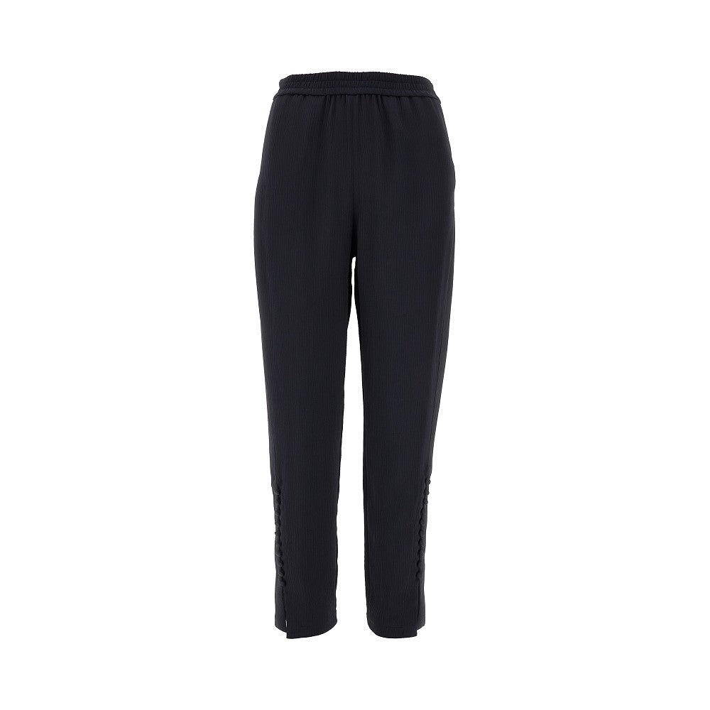 Creponne pants with buttons detailing