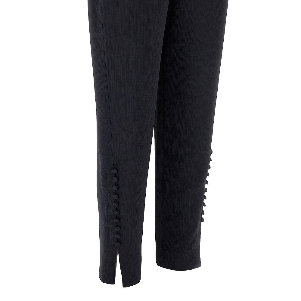 Creponne pants with buttons detailing