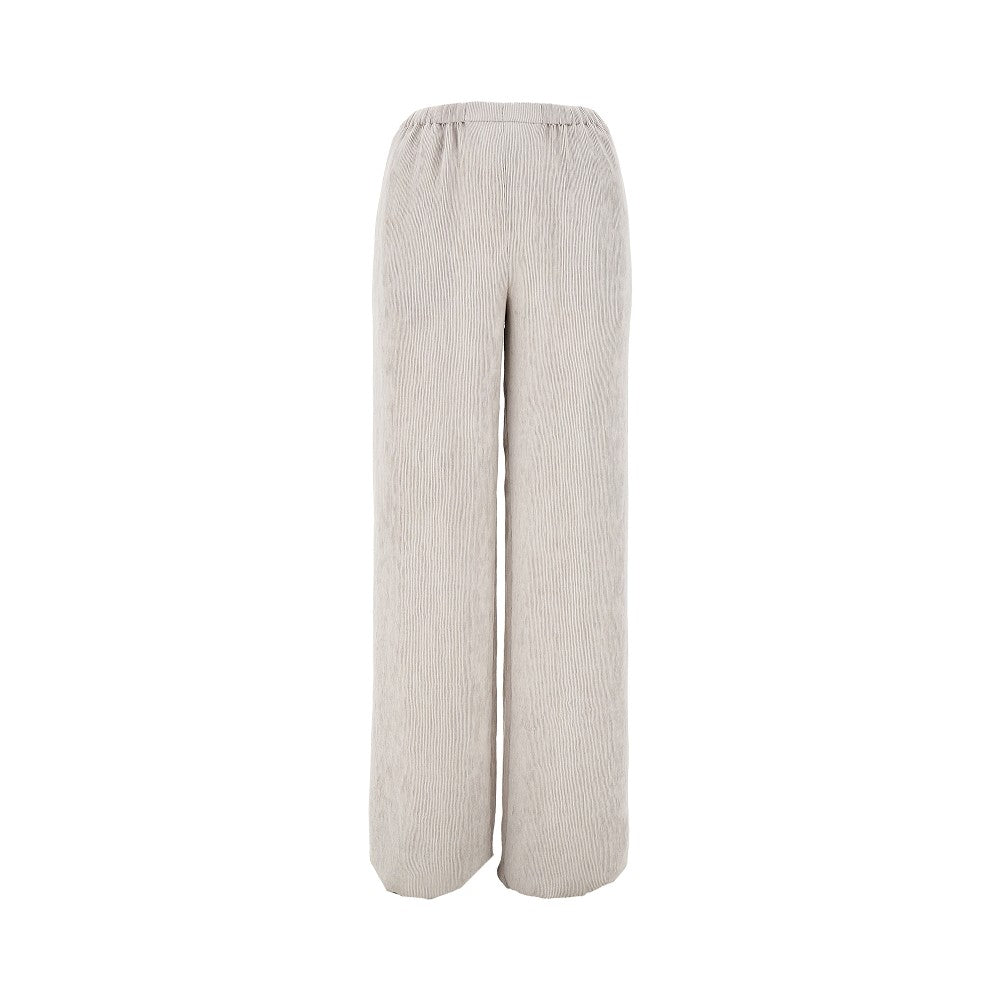 Pantalone in viscosa canneté