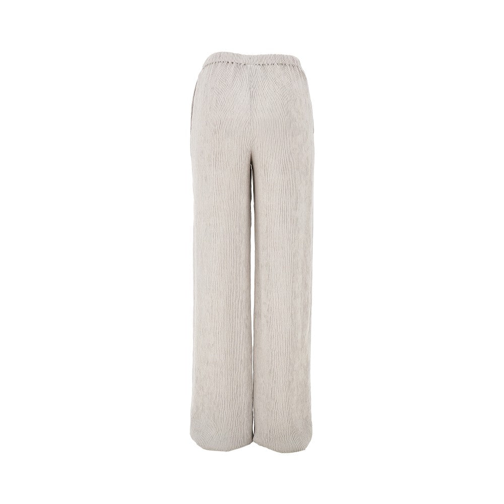 Pantalone in viscosa canneté