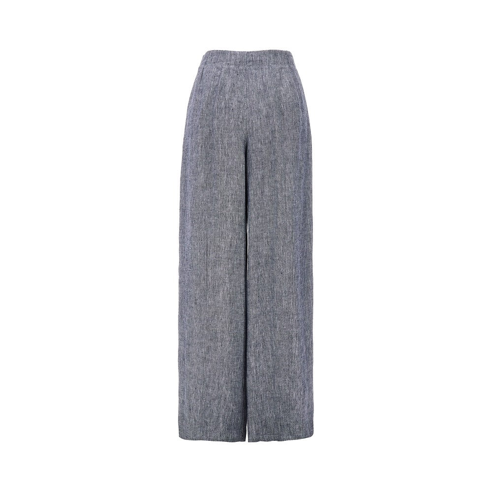 Linen pants with darts