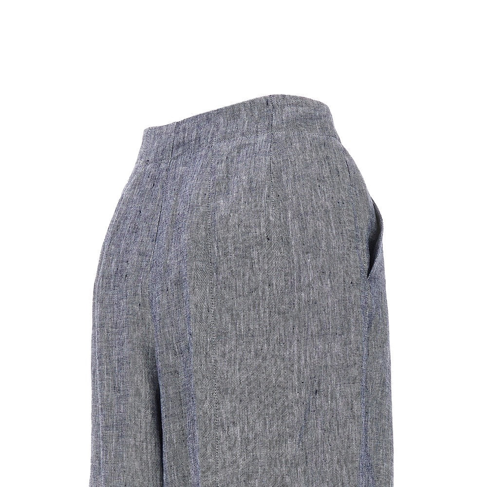 Linen pants with darts