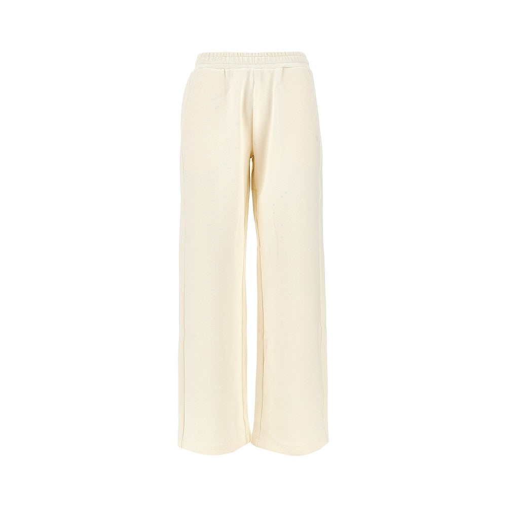 Stretch gabardine loungewear pants