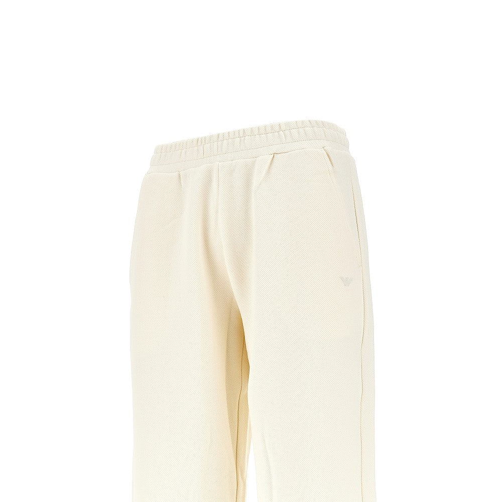 Stretch gabardine loungewear pants