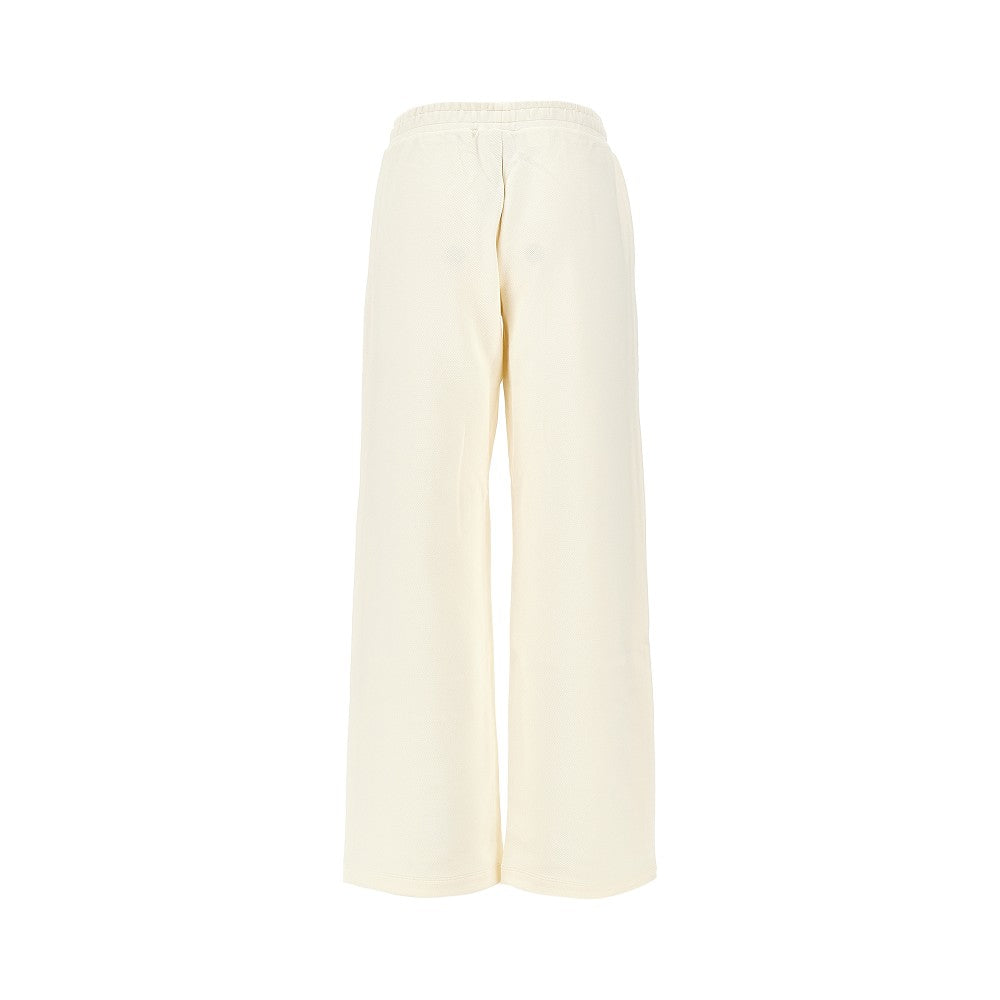 Stretch gabardine loungewear pants
