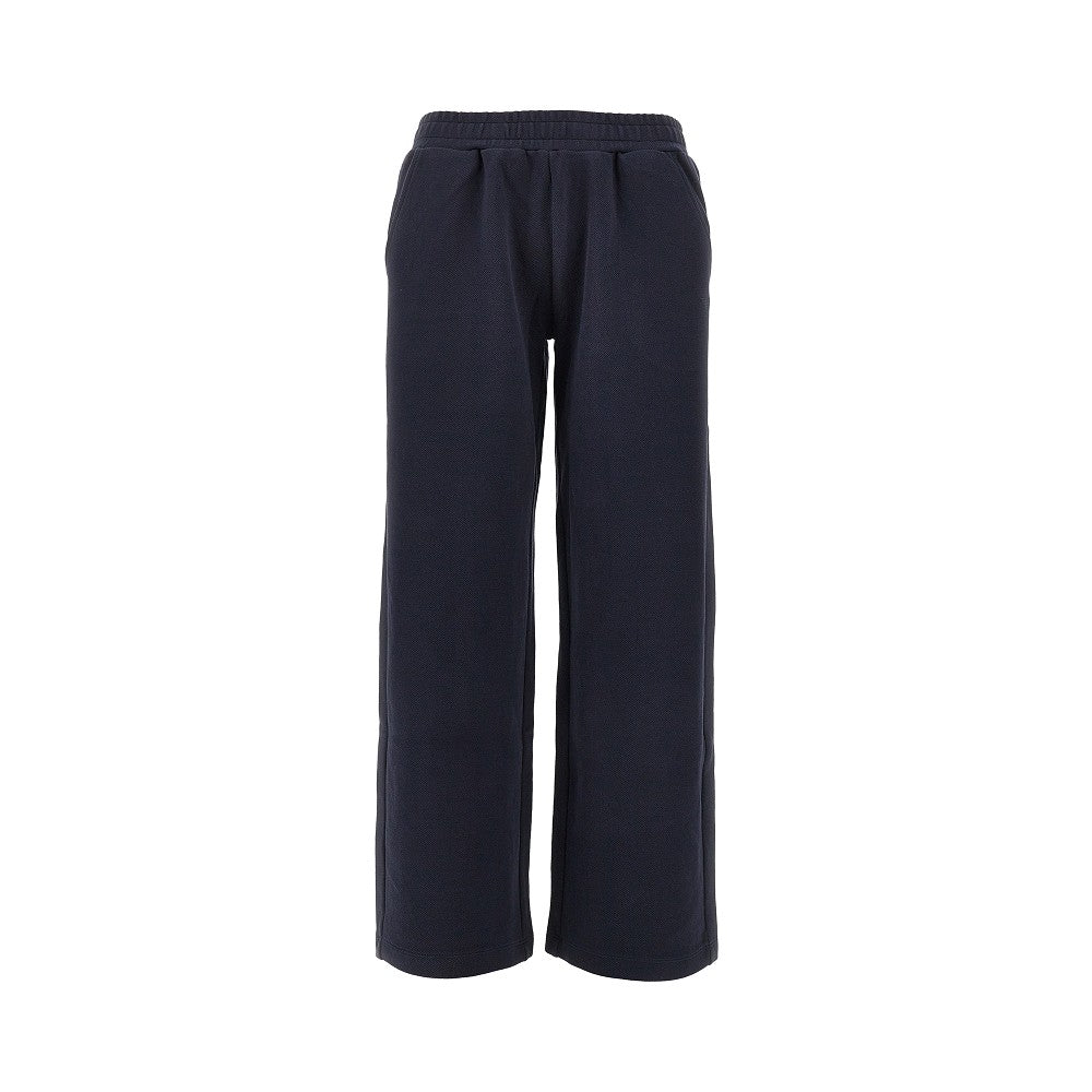 Stretch gabardine loungewear pants