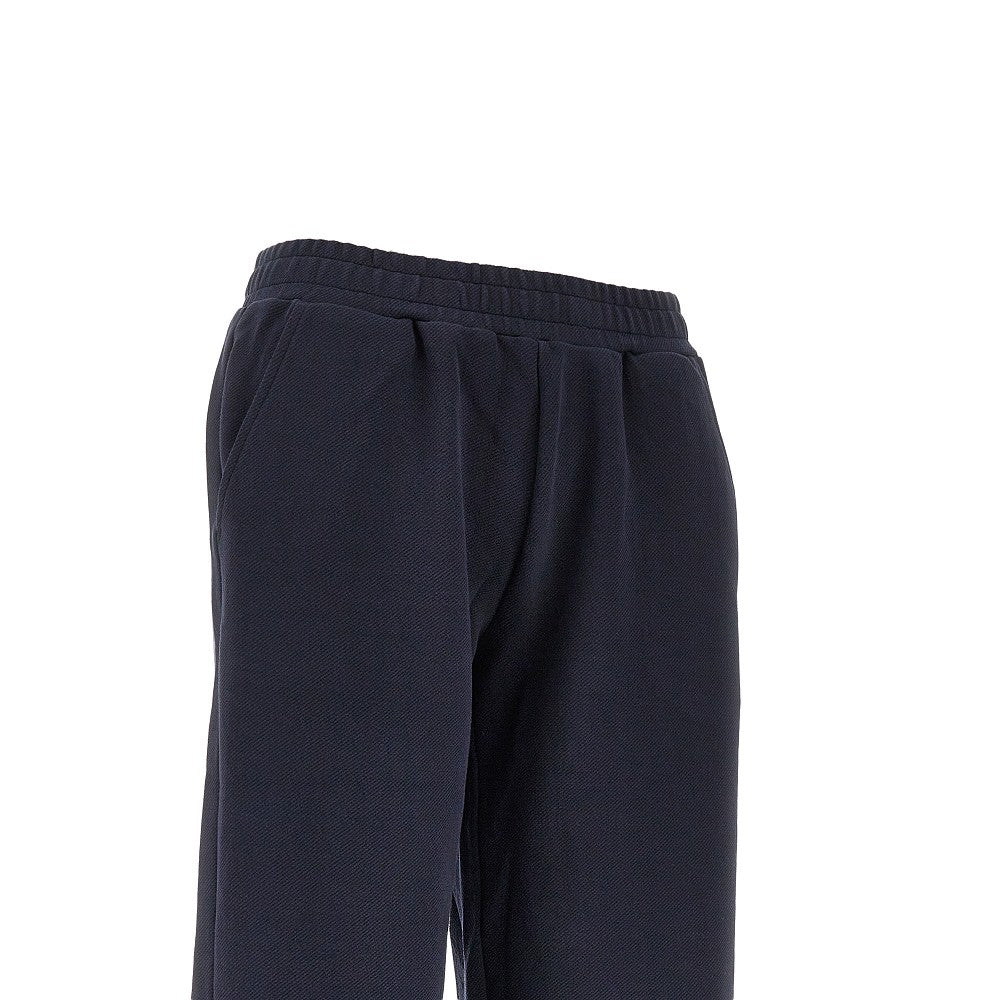 Stretch gabardine loungewear pants