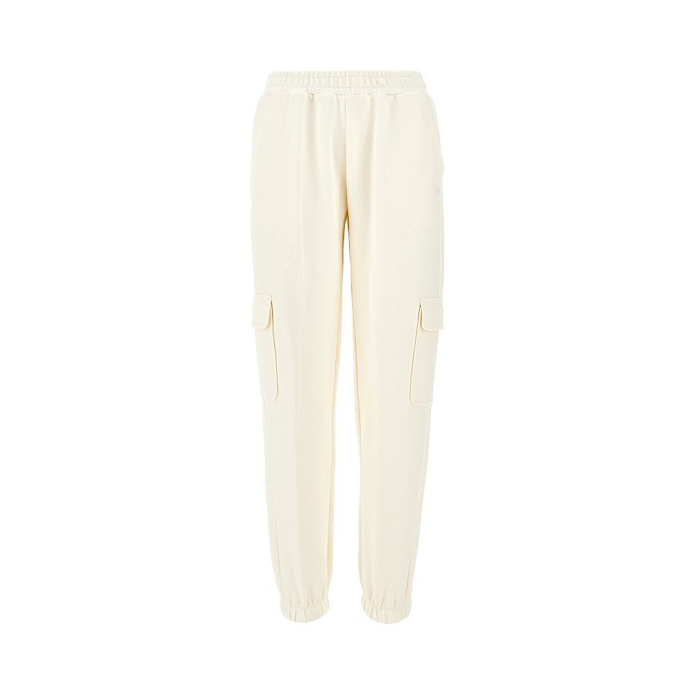 Cotton-blend loungewear cargo pants
