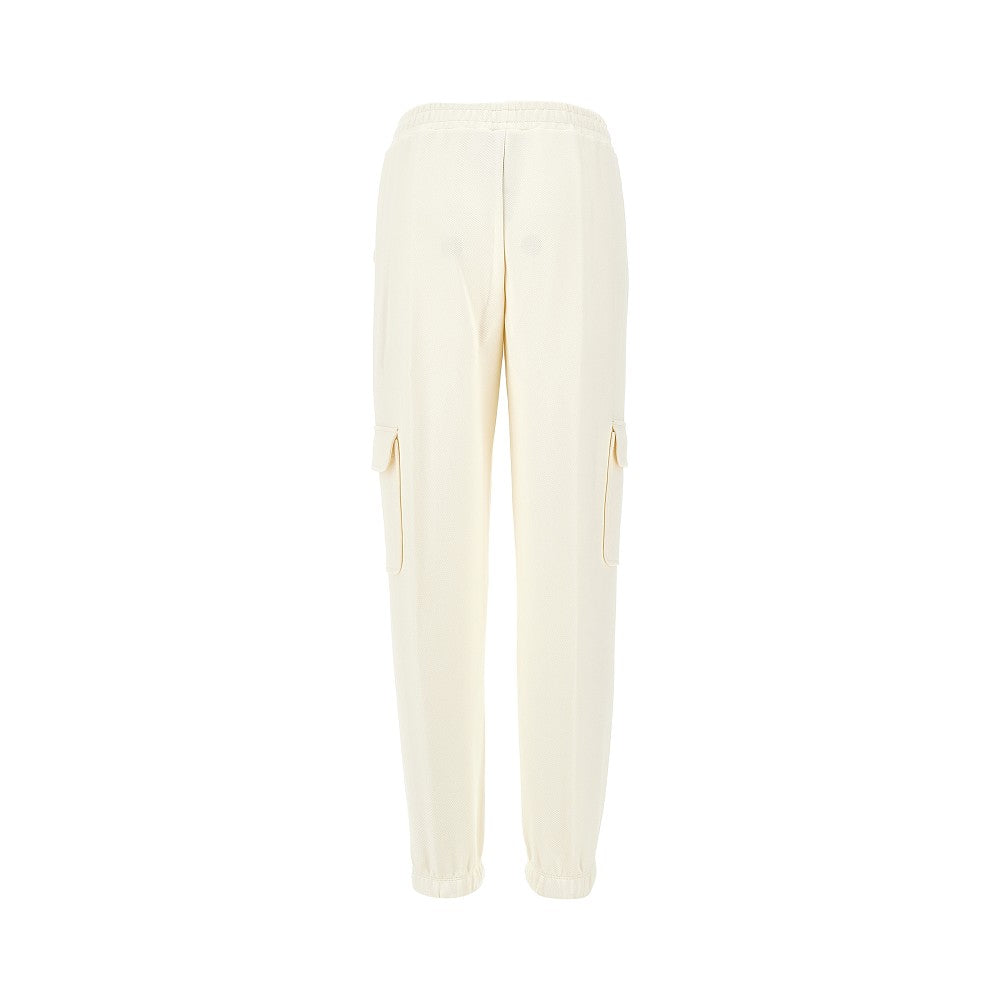 Cotton-blend loungewear cargo pants