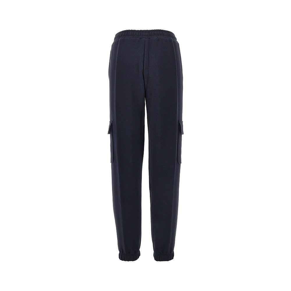 Cotton-blend loungewear cargo pants