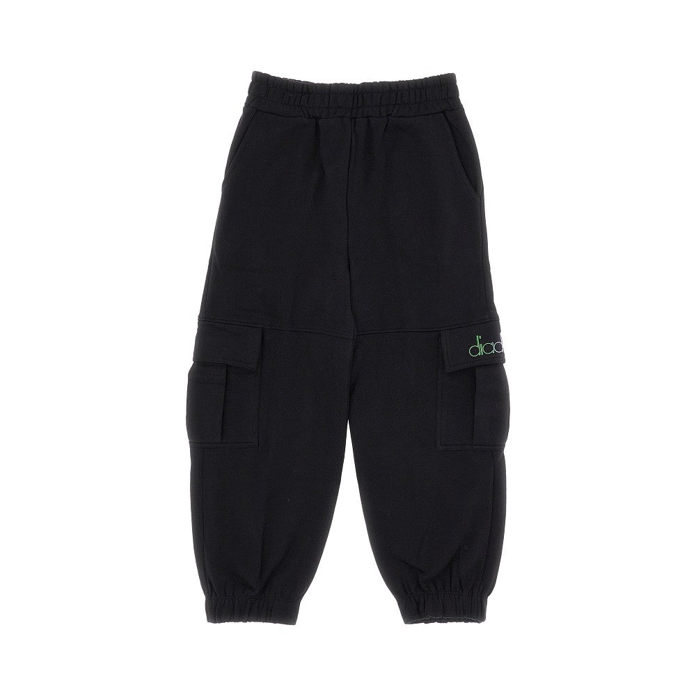 Pantalone cargo in felpa