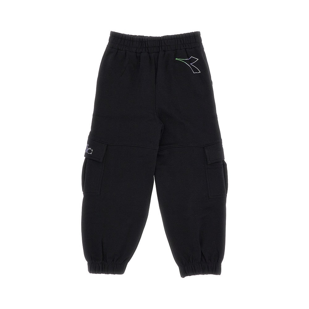 Pantalone cargo in felpa