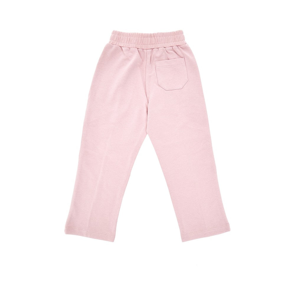 Sweatpants with glittered star print