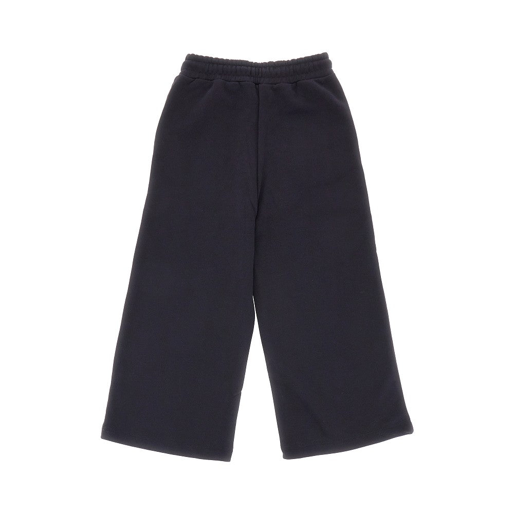 Wide-leg sweatpants with logo print