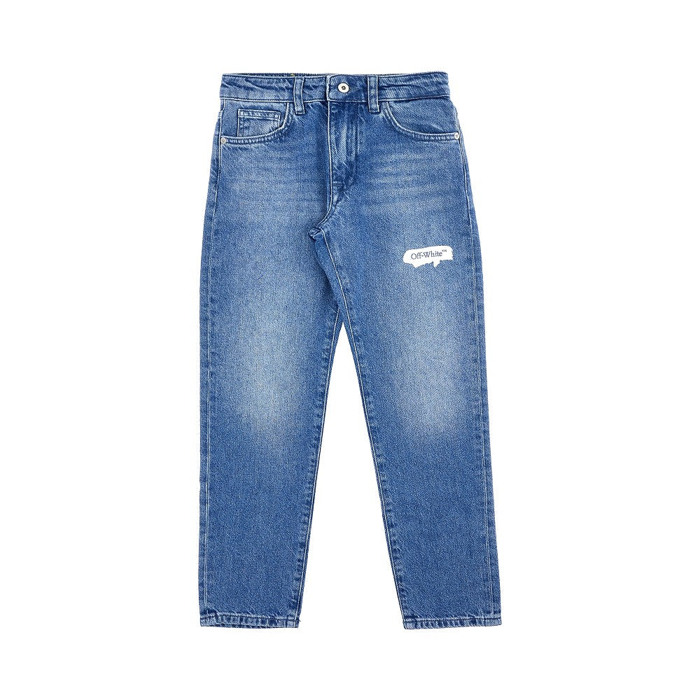 Jeans stampa 'Diag'