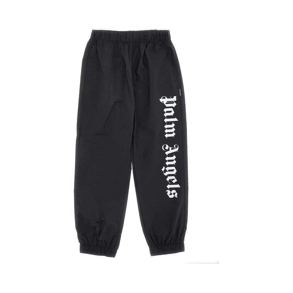 Joggers in nylon con logo