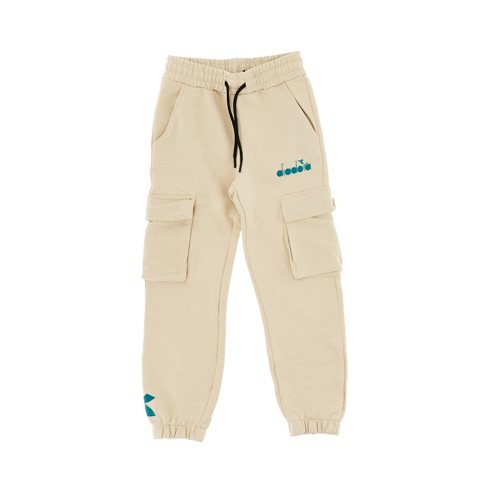 Pantalone cargo in felpa