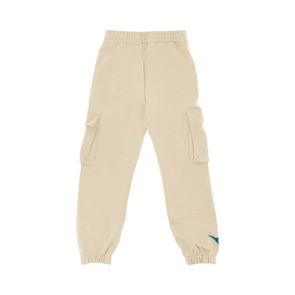 Pantalone cargo in felpa