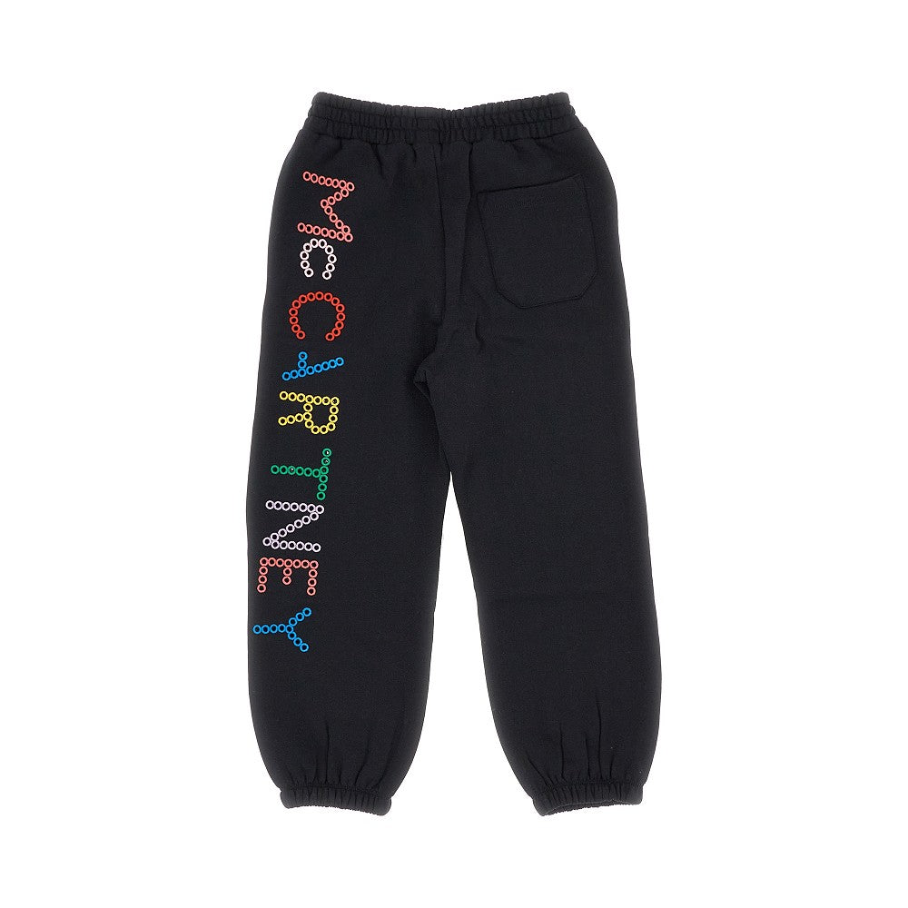 Logo embroidery sustainable cotton sweatpants
