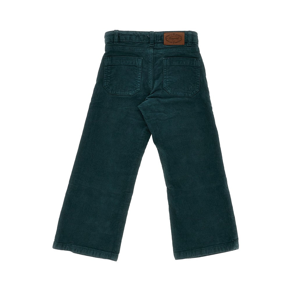 Wide-leg velvet pants