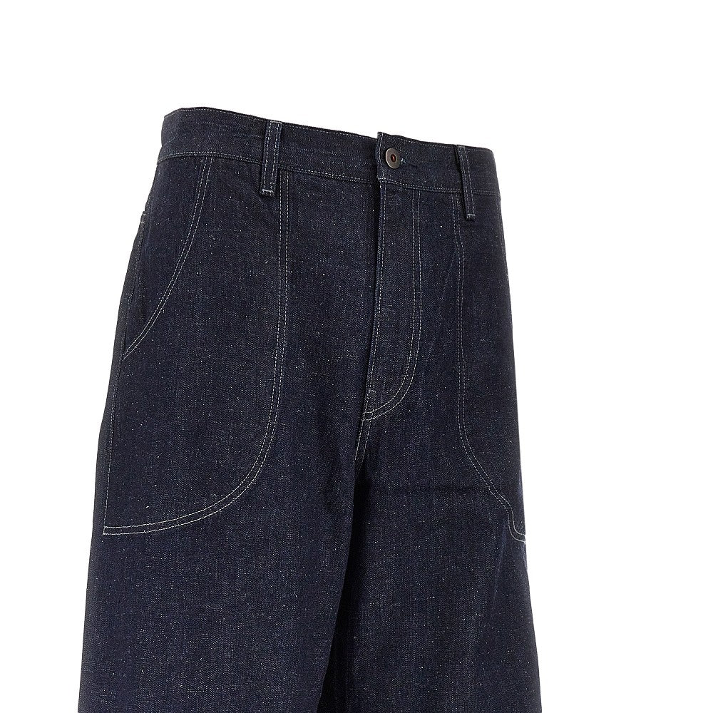 Jeans Wide Leg in Japanese Selvedge Denim