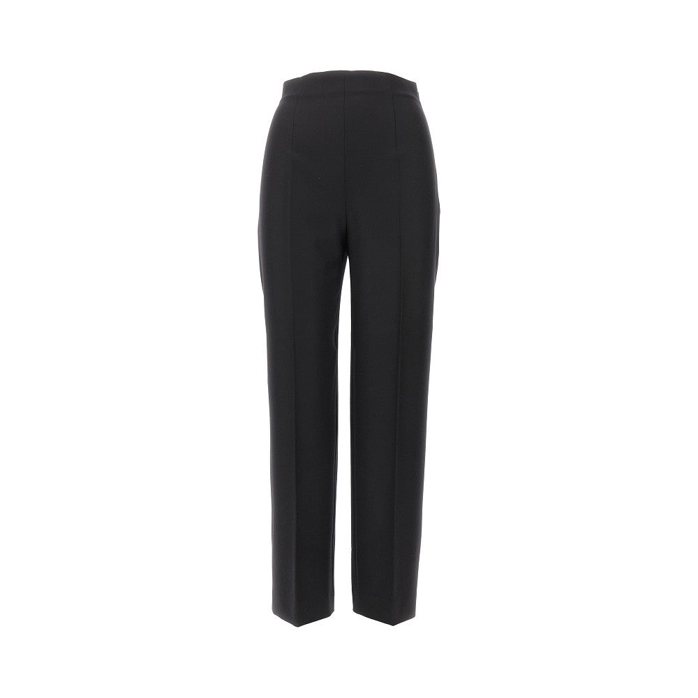 Stretch flannel cigarette trousers