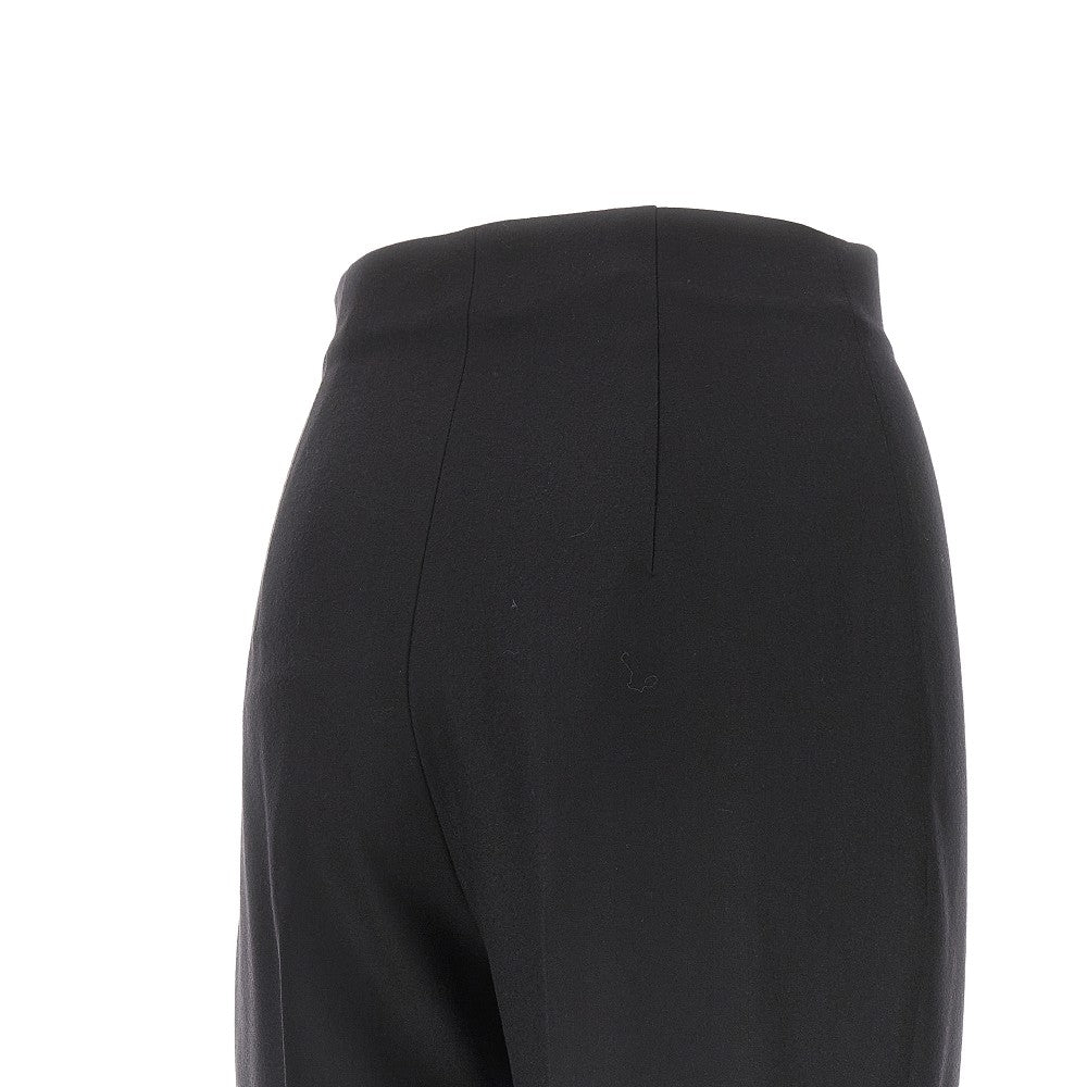 Stretch flannel cigarette trousers