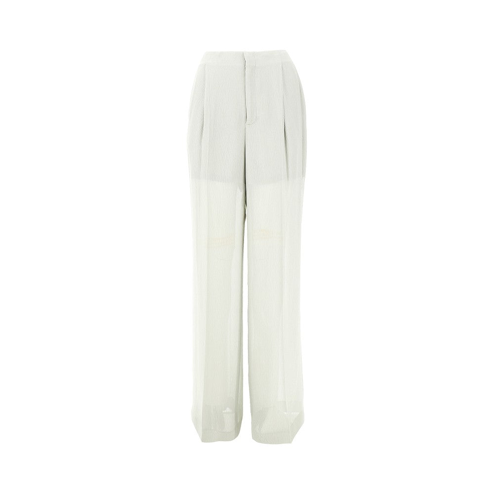 Crepe palazzo pants with darts