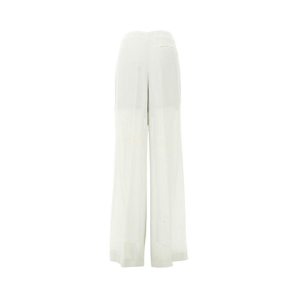 Crepe palazzo pants with darts