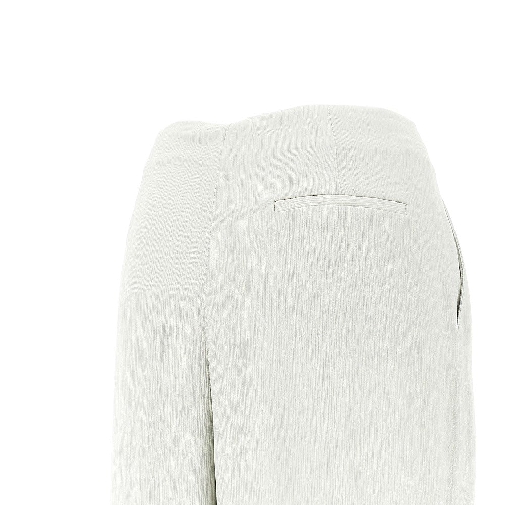 Crepe palazzo pants with darts
