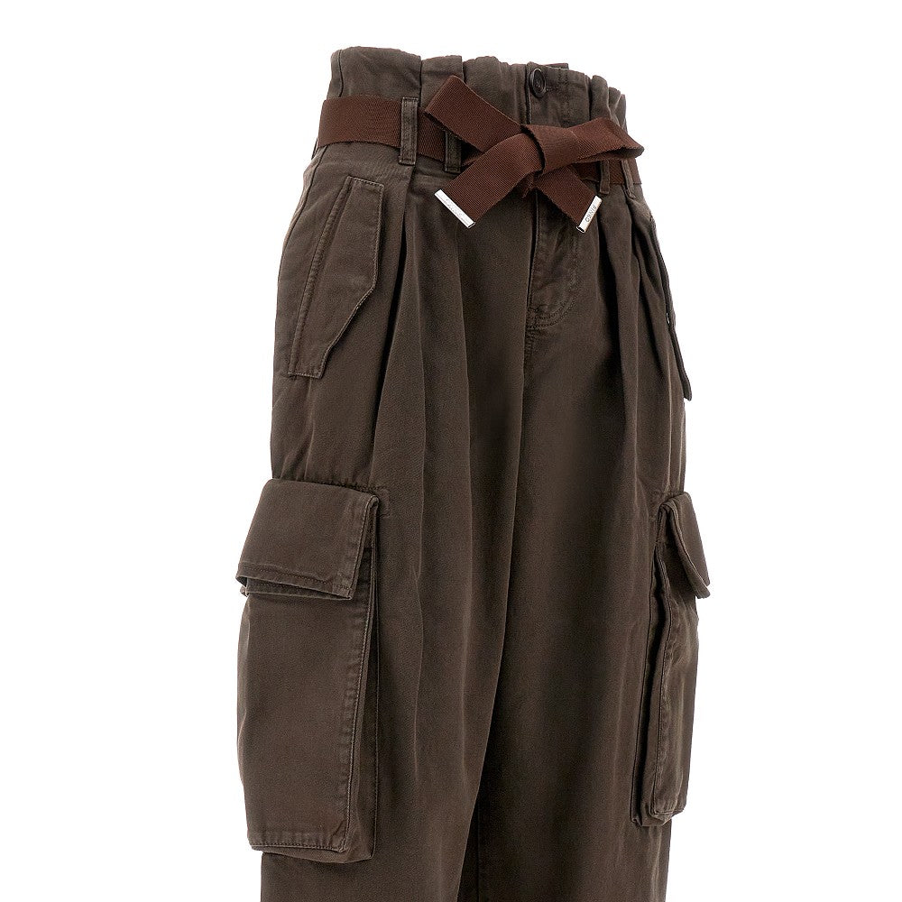 Cotton gabardine cargo pants